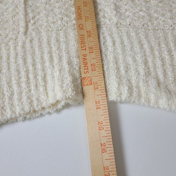 Time & Tru Women Cream Open Knit Soft Beachy Coastal Cottage Core Sweater XL - Picture 7 of 14
